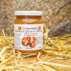 Confiture Pèches - abricots - La Sauvagine