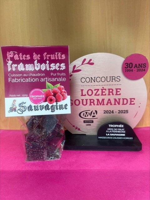 Pâtes de fruits à la framboise